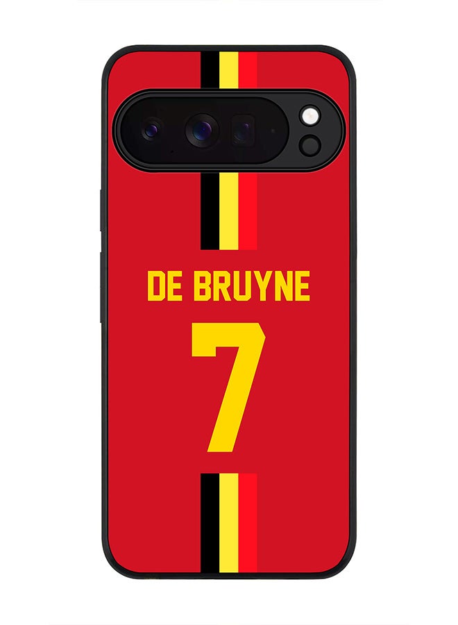 For Google Pixel 10 Pro Case,Slim fit Camera Protection, Shockproof Thin Phone cover  - Football - Belgium,  De Bruyne